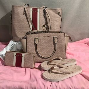 Michael Kors Blush Logo Handbags Set